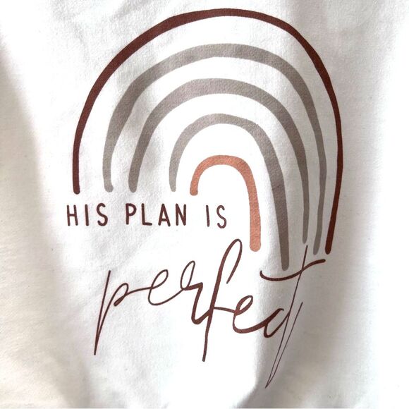 NEW Christian White Baby Onesie 6-12M snap closure and stretchy thigh - Picture 5 of 7